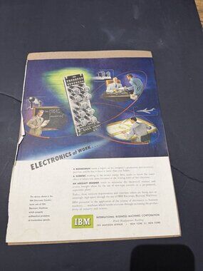 Vtg 1950s AD IBM-Internationsl Business Machines Corp.-Electronics at Work